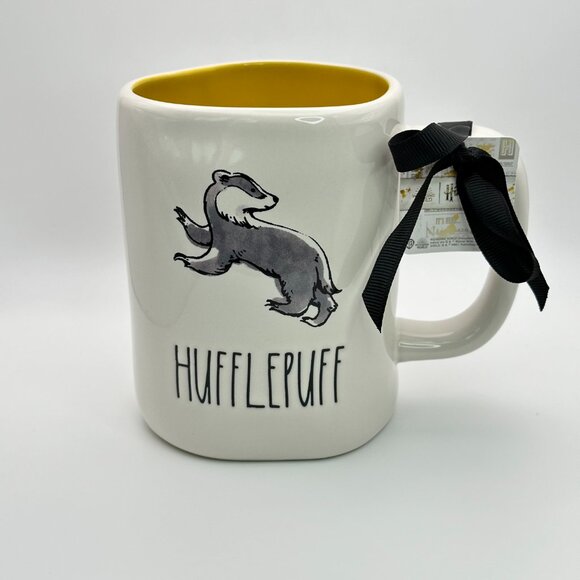 Rae Dunn Harry Potter Coffee mugs with Sorting Hat Glass Lid | Set of 4 - Picture 6 of 12
